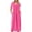 *Pink, variant on ClodeEU Women's Plus Size Solid Color Crewneck Maxi Dress,Fashion Casual Loose Fit Long Dress Orange,Womens Plus M