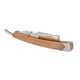thumbnail image 1 of Juego de navajas de afeitar clásicas con mango de madera, bolsa de almacenamiento de PU y 10 hojas de repuesto, ideal para un afeitado preciso y cómodo., 1 of 7