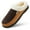 Brown, variant on ​Harebell Men's Moccasin Slippers Memory Foam Slippers for Men Indoor Outdoor House Shoes