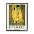 thumbnail image 2 of Stupell Industries Funny Roswell NM Alien Klimt Travel & Places Painting White Framed Art Print Wall Art, 2 of 5