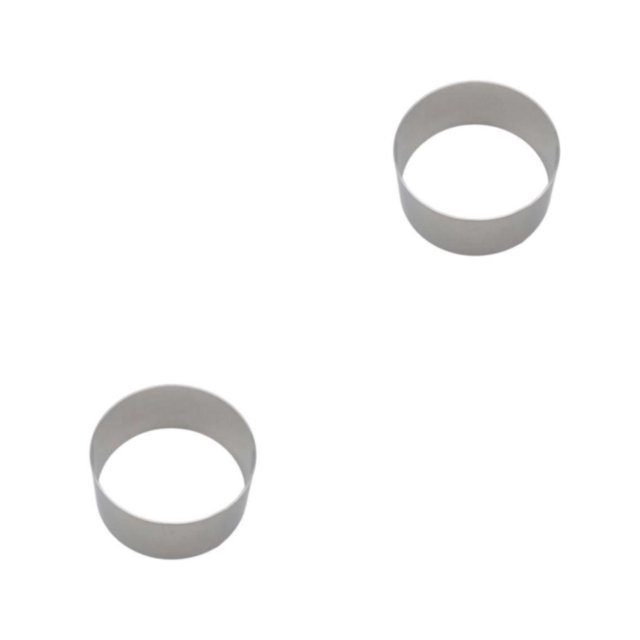 Moyic Mousse Ring Cake Mold Acero inoxidable Autoensamblaje Multi Tamaño Fondant Cookie Cupcake Die Herramientas Decoración para hornear Type1 NO1