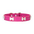 thumbnail image 2 of Methold Collar del animal doméstico con el en forma de hueso de moda y práctico en forma de hueso para el perro Suministros para perros Rosa roja l, 2 of 6