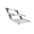 thumbnail image 2 of koolsoo Manual RV Step Telescopic Ladder Assembly Multipurpose Lightweight Anti Skid Double Layer, 2 of 9
