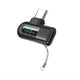 thumbnail image 1 of Adaptador OTG Tipo C A Tipo C con Pantalla Digital 6A para Carga Rápida de 120 W Cable USB C Conector USB2.0 Negro, 1 of 6