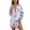 Colorful Tie-dye, variant on Xixirimido Mountain Forest Landscape Painting Print Women's Loose Fit Beach Cover Up Shirt Dress Long Sleeve Button Up Swimsuit Cover Up with Side Slits for Summer, Size M