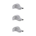 thumbnail image 2 of Qarigey Men Hat Clothing Accessory Sunshade Breathable Headgear Mesh Adjustable Outdoor Baseball Sport Drying Summer Quick Caps gris claro 3piezas, 2 of 6