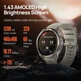 thumbnail image 2 of Reloj inteligente mibro GS Pro2 GPS AMOLED de 1,43 pulgadas con batería de 20 días, 2 of 9