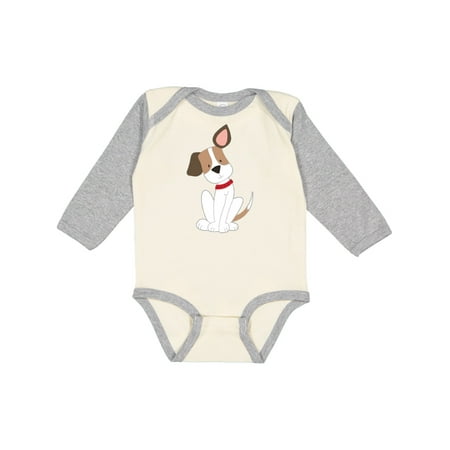 

Inktastic Dog with ear up Gift Baby Boy or Baby Girl Long Sleeve Bodysuit
