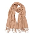 thumbnail image 1 of Bufanda Larga Sólida Del Del Mantón de La Cachemira de Seda de Pashmina Cálida de Las Señoras de Las Mujeres Caqui Macarena Bufanda larga para mujer, 1 of 8
