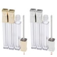thumbnail image 2 of kurtrusly 3x 5ml Empty Clear Lip Gloss Tube Eyeshadow Lip Balm Bottle Container Golden, 2 of 8