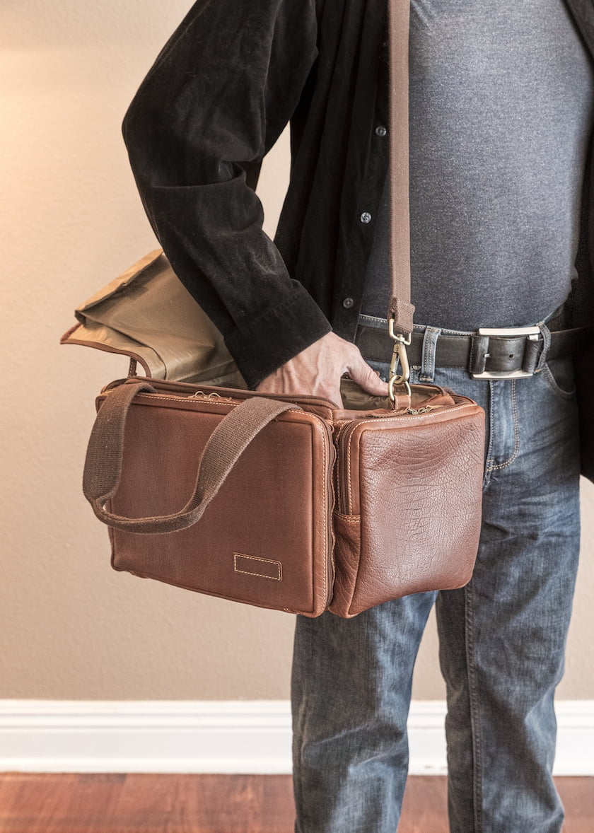 Saddle Mate Full Grain Buffalo Leather Range Bag