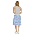 thumbnail image 5 of Women's Mermaid Marine Plants Jellyfish A-line Printed Skirt Casual Wear, 3XL, Magenta Purple Pale Blue, by Ambesonne, 5 of 6