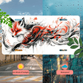 thumbnail image 5 of 1 Pcs 2D Flat License Plate Covers & Frames, A Fox with Inklike Swirls For Decorative Front, Waterproof For Decoration Aluminum License Plate Covers & Frames Cover For Men Women, 12" X 6", 5 of 7