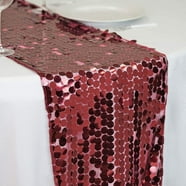 BalsaCircle 13"x108" Payette XL Sequin Table Runner Champagne - Walmart.com