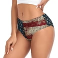 thumbnail image 2 of Balery American Flag1 Ropa Interior de Algodón para Mujer con Dibujo – Braguitas Cómodas y Elásticas, Estilo Clásico-Small, 2 of 6
