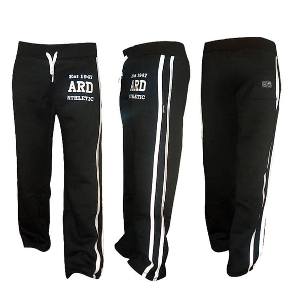 ARD CHAMPSâ„¢ Cotton Fleece Trouser MMA Gym Boxing Running Jogging Trousers Black Small
