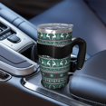 thumbnail image 5 of 40oz Tumbler,Green Christmas Reindeer and Snowflake Pattern Insulated Tumblers with Removable Handle,Stainless Steel Double Vacuum Coffee Tumbler Cup with Straw for Home,Office,Travel,Party, 5 of 5