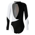 thumbnail image 6 of renvena Kids Girls One-Piece Sparkly Long Sleeve Athletic Gymnastics Leotards Ballet Dance Leotards Activewear, 6 of 7