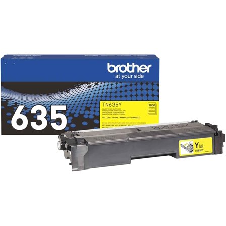 Brother Genuine TN635Y Standard Yield Yellow Toner Cartridge