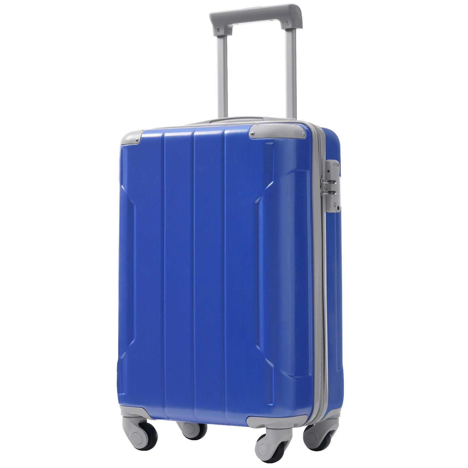 Hardside Suitcase, 20 Inch Carry On Luggage Set 3 Piece with Spinner Wheels, Lightweight Hardshell ABS Suitcase for Weedend Getaways, Business Travel, Dazzling Blue Hardside Luggage