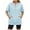 Sky Blue, variant on vigerkar Womens Oversized Half Zip Hoodies Short Sleeve Casual Sweatshirts Pullover Tops with Pockets Loose 2025 Clothes Pink, XXL