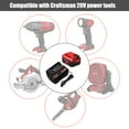 thumbnail image 6 of 6.5Ah CMCB206 20V 6.0Ah Lithium-ion Batteries and Charger Combo Kit Replacement for Craftsman 20V V20 Battery and Charger 4Ah CMCB204 9Ah CMCB209 5Ah CMCB205 CMCB104 V20 Fast Charger, 6 of 11