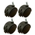 thumbnail image 2 of 3 Pieces Rubber Swivel Wheels Furniture Rims Floor Protecting Casters, 2 of 7