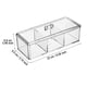 thumbnail image 3 of Caja acrílica apilable de 3 rejillas para almacenar alimentos, transparente con tapa, para bolsas de té/condimentos, organización en el mostrador de la cocina, 3 of 7