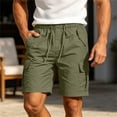 thumbnail image 5 of Zeliretfy Mens Shorts Cargo Shorts Classic Loose Casual Wear With Pockets And Denim Shorts Hip Hop Cropped Jeans Work Shorts with Cargo Pockets Authentics Classic Relaxed Fit Five Pocket Cargo Short, 5 of 8