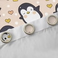thumbnail image 4 of Manfei Cute Penguin Print Blackout Curtains Set of 2 (52x84 Each), Kawaii Cartoon Wildlife Window Curtains, Teen Boy Girl Kid Curtains and Drapes, Curtains Blackout Home Decor, 4 of 6
