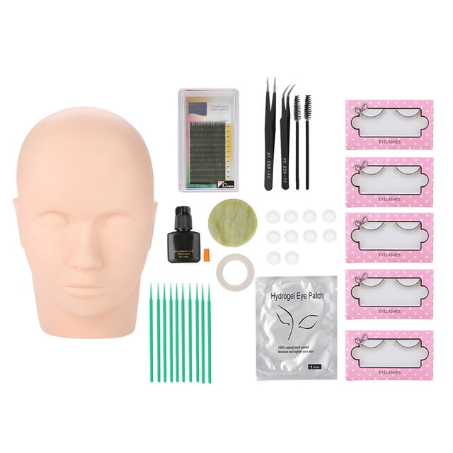 Pestañas 11 Unids/set Kit De Extensión De Pestañas Injerto Pestañas Postizas Pinzas Varillas De Limpieza Pegamento