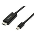thumbnail image 1 of StarTech.com Mini DisplayPort to HDMI Adapter Cable - mDP to HDMI Adapter with Built-in Cable - Black - 3 m (10 ft.) - Ultra HD 4K 30Hz (MDP2HDMM3MB) - Adapter cable - Mini DisplayPort male to HDMI male - 10 ft - black - 4K support, 1 of 7