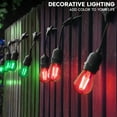 thumbnail image 3 of Luxrite 12-Pack S14 Christmas LED Red and Green Light Bulbs, 0.5W, Outdoor String Lights, UL, E26, Indoor Outdoor, Party, Holiday, 3 of 7