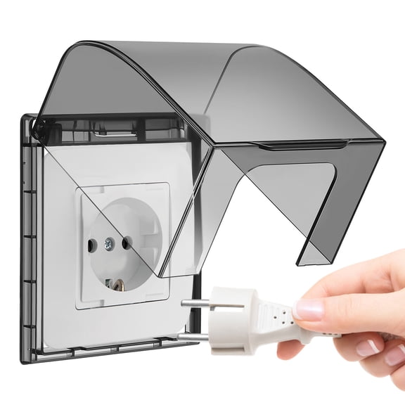 Cubiertas de enchufes resistentes a la intemperie: Protector de enchufes eléctricos Cubierta de enchufe impermeable para uso en interiores y exteriores Fácil de instalar