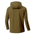 thumbnail image 3 of Baberdicy Women's Solid Color Rain Jacket, Lightweight Packable Hooded Windbreaker with Pockets , Hooded Rain Jacket, Waterproof Hiking Shell, Outdoor Windbreaker Coffee L, 3 of 4