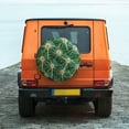 thumbnail image 2 of Fotbe Thorns Of Macro Cactus Spare Tire Cover Thickening Universal Fit for Jeep, Trailer, RV, SUV, Truck, Tough Tire Wheel Soft Cover-15 inch, 2 of 8