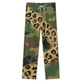 thumbnail image 4 of Camouflage Glitter Leopard Print Winter Female Pants Flannel High Waist Women Pants Lady Warm Straight Leg Plush Trousers, 4 of 7