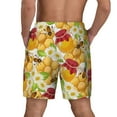 thumbnail image 4 of Fotbe Bees Honeycomb Men’s Swim Trunks Quick Dry Swim Shorts Board Shorts with Mesh Lining-X-Large, 4 of 9