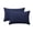 Indigo, variant on Lexi Black Rectangular Outdoor Throw Pillow （Set of 2)