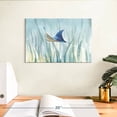 thumbnail image 3 of Elephant Stock Undersea Ray Wall Art - Horizontal Canvas Wall Art - Living Room Wall Decor - Watercolor Animal Canvas - Blue And Beigedecor By Danhui Nai - 12" x 8", 3 of 8