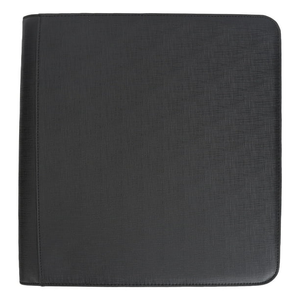 Álbum de cartas coleccionables con cremallera, de PU y PP, transparente, 480 cartas, negro, resistente al agua, soporte de exhibición para cartas de juego.