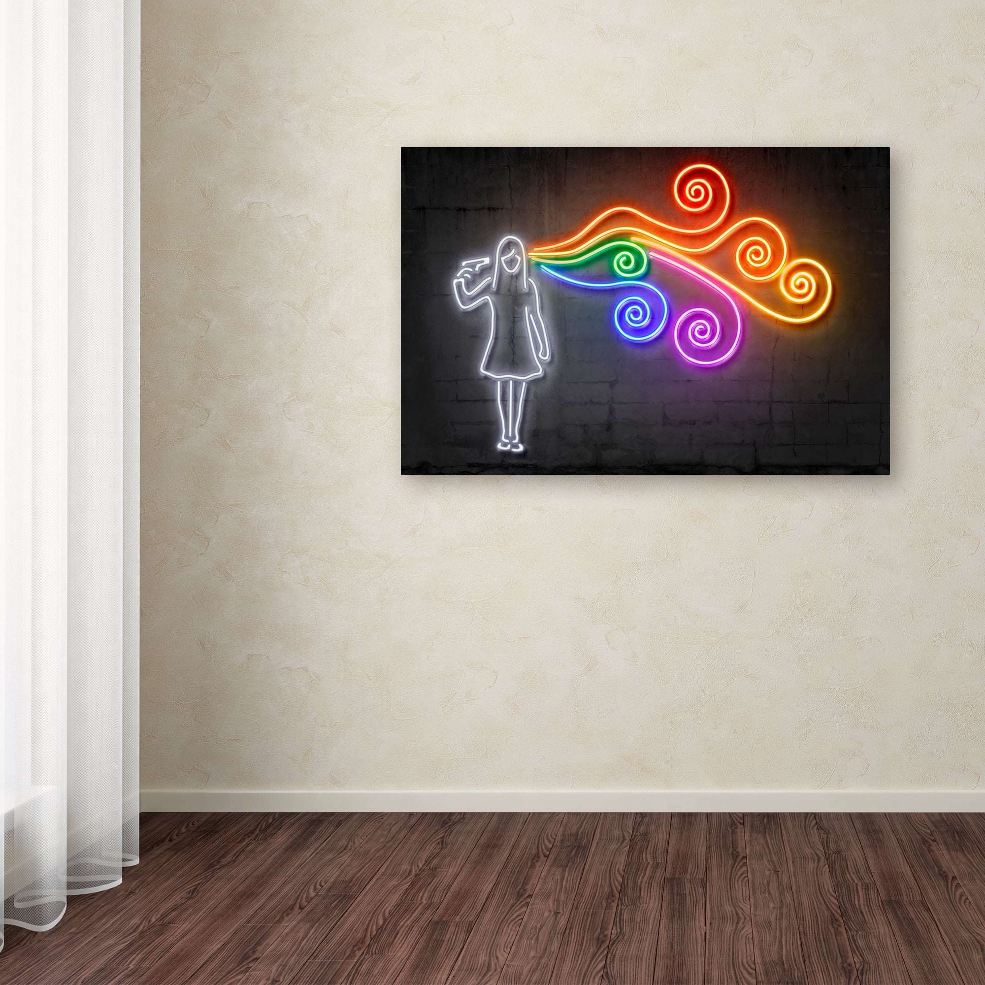 Trademark Fine Art 'The Dark Side of the Mind' Canvas Art by Octavian Mielu