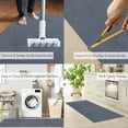 thumbnail image 4 of Custom Size Hallway Runner Rug Gray Color 26 or 31 inch Wide Select Your Length Non-Slip (Skid Resistance) Rubber Backing Trellis French Design, 4 of 5