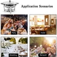 thumbnail image 3 of Jacgood 5 Qt Chafing Dish Buffet Set,2 pack Stainless Steel Round Chafers and Buffet Warmers Sets with Food and Water Trays for Catering, 3 of 7