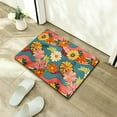 thumbnail image 5 of Shiartex Non-Woven Rubber Foot Pad Floor Mat Flowers Pattern Home Entrance Outside Entry Indoor Outdoor 24x16in, 5 of 5
