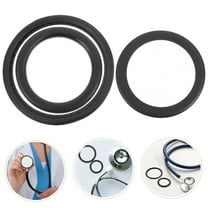 IBASETOY Stethoscope Replacement Parts 1 Set Black PE for Adults with Enhanced Functionality