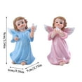 thumbnail image 3 of 2X Little Angel Statue Ornaments Clearance! Set of 2 Cherubs Angels Resin Garden Statue Figurine Indoor Outdoor Home Garden Decoration Adorable Angel Sculpture Memorial Statue, 3 of 9