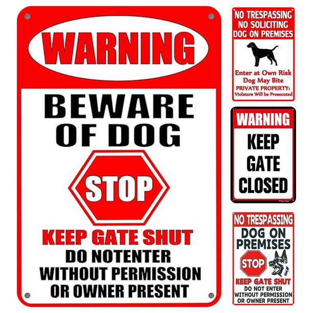 Placa Metal Vintage para Perro Pintura Hierro Rectangular Bar El 30x40cm 2 Uds.