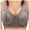 Grey, variant on No Wire Bras For Women Fixed Cup Front Closure Underwear For Older Women Plus Size Bra Thin Tank Top Bra Wireless Bras For Womens