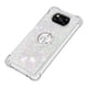 thumbnail image 4 of Funda para Xiaomi Poco X3 NFC/X3 PRO con Brillo Líquido Flotante, Purpurina, Parachoques y Anillo Giratorio Soporte, 4 of 5